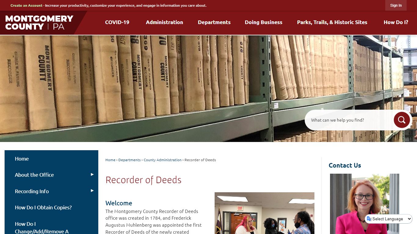 Recorder of Deeds | Montgomery County, PA - Official Website